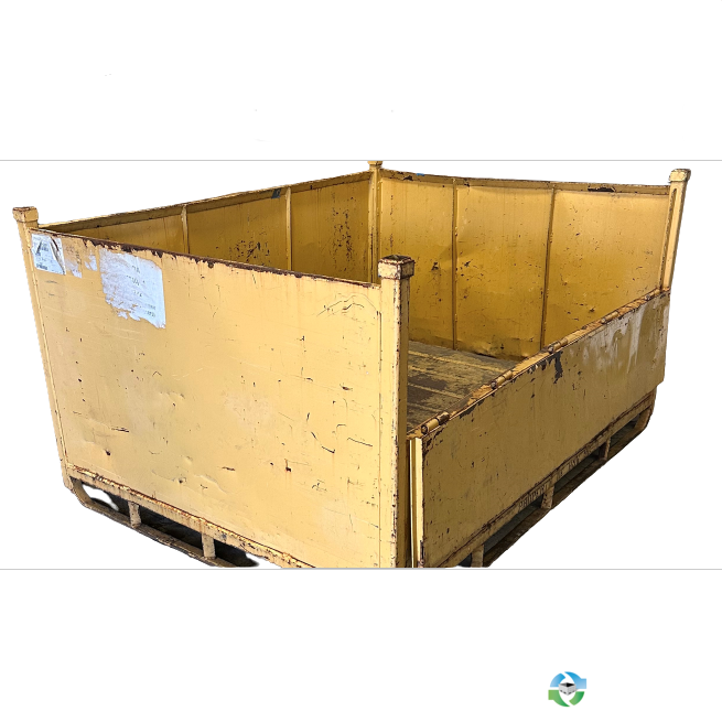Used 78x60x40 Rigid Metal Bins One Drop Gate South Carolina Container