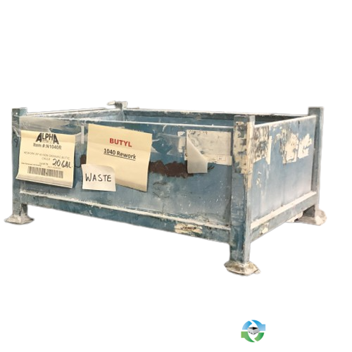 Used 40x35x20 Rigid Metal Bins Indiana Container Exchanger